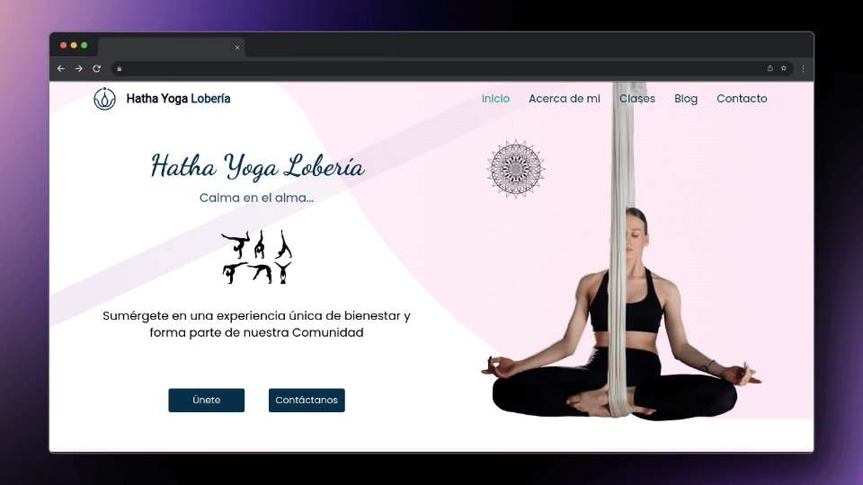 Captura de pantalla del proyecto proyects/hathaYogaLoberia.webp