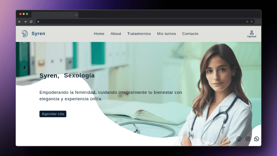 Captura de pantalla del proyecto proyects/syren.webp